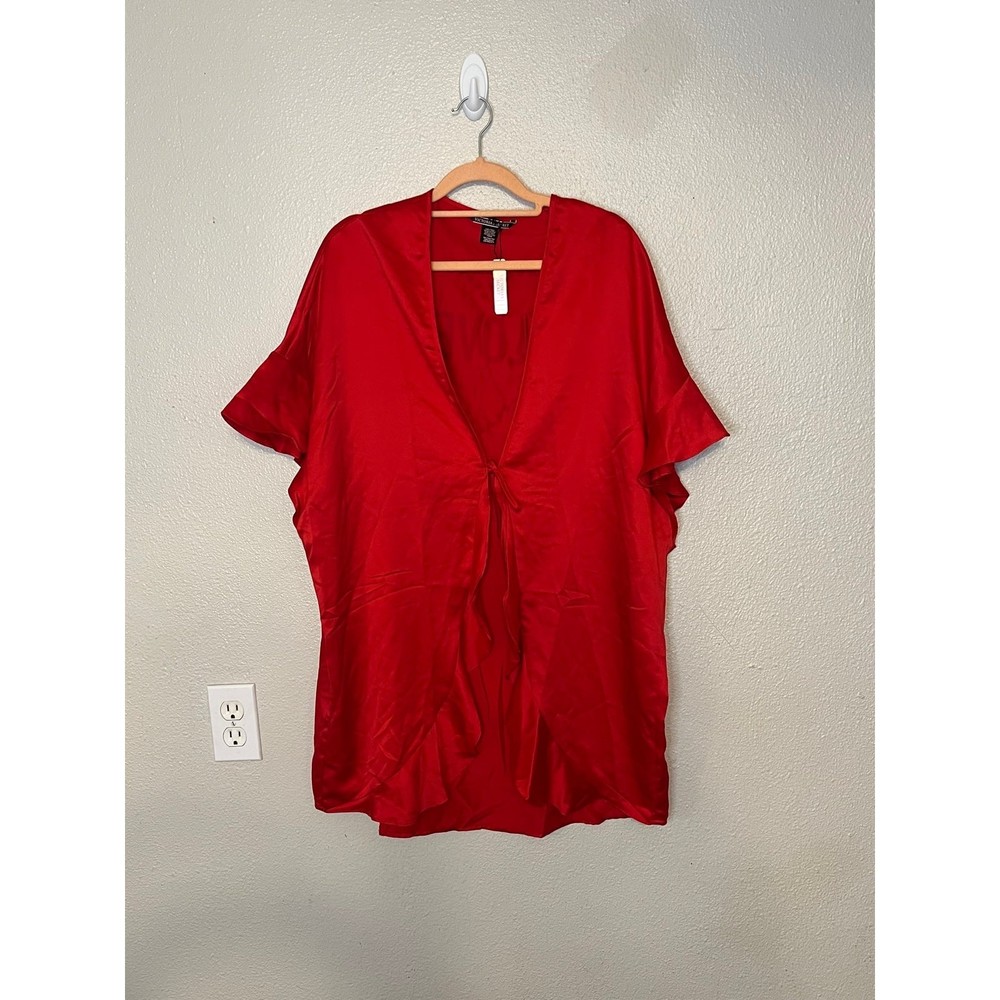 Victoria's Secret Red LOVE heart robe One Size